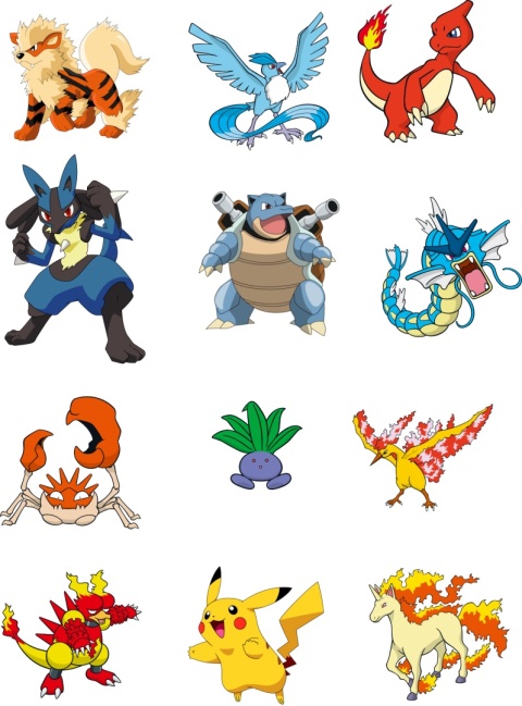 Naprasowywanka z Pokemonami