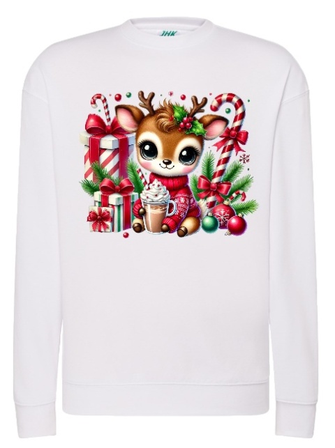 BLUZA "ŚWIĄTECZNY RENIFER: SŁODKIE OCZEKIWANIE"