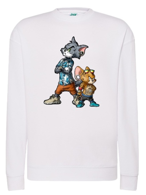 Bluza "Wytatuowany Duet Tom i Jerry" - Dzieciństwo z Twistem!