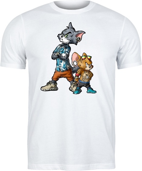 Bluza "Wytatuowany Duet Tom i Jerry" - Dzieciństwo z Twistem!