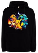 Bluza "Kanto Starters Night" - Legendarny Trio pod Gwiazdami!