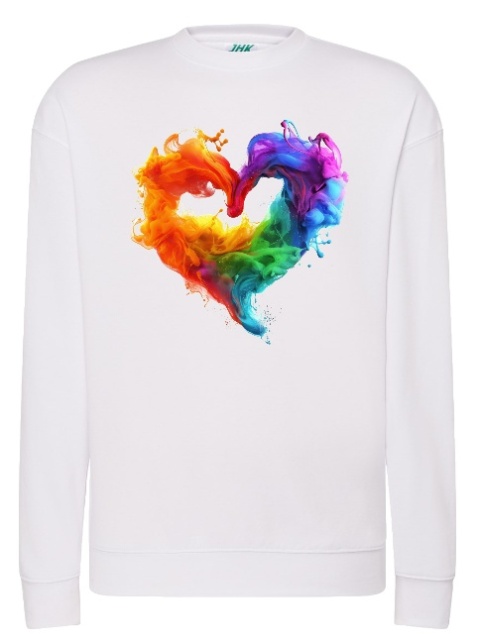 Bluza "Tęczowe Serce" - Sztuka w ruchu!