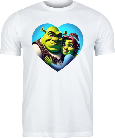 Bluza "Shrek & Fiona Love" - Walentynkowa Miłość z Bagien!