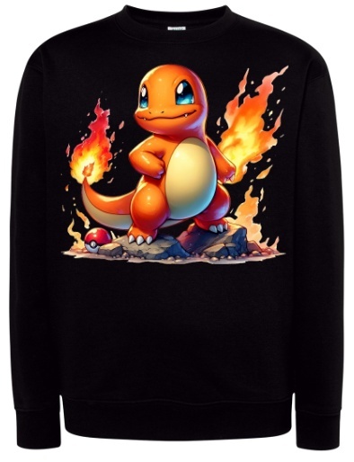 Bluza "Charmander Skater" - Ognisty Starter na Deskorolce!