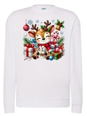 BLUZA "ŚWIĄTECZNY RENIFER" - OTUL SIĘ MAGIĄ ŚWIĄT!