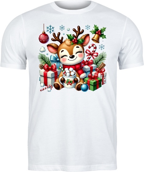 BLUZA "ŚWIĄTECZNY RENIFER" - OTUL SIĘ MAGIĄ ŚWIĄT!