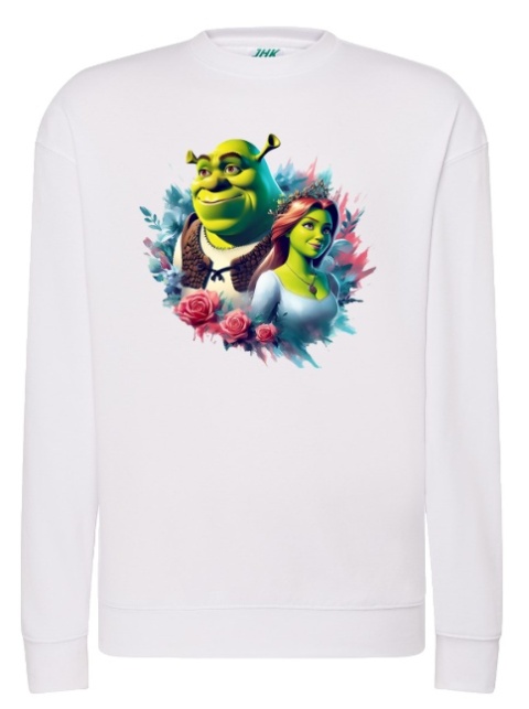 Bluza "Shrek & Fiona Romance" - Walentynkowa Miłość w Kwiatach!