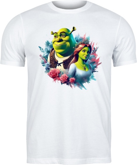 Bluza "Shrek & Fiona Romance" - Walentynkowa Miłość w Kwiatach!