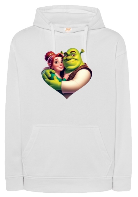 Bluza "Shrek & Fiona Forever" - Walentynkowa Bajka z Bagien!