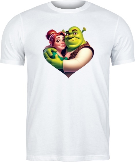 Bluza "Shrek & Fiona Forever" - Walentynkowa Bajka z Bagien!