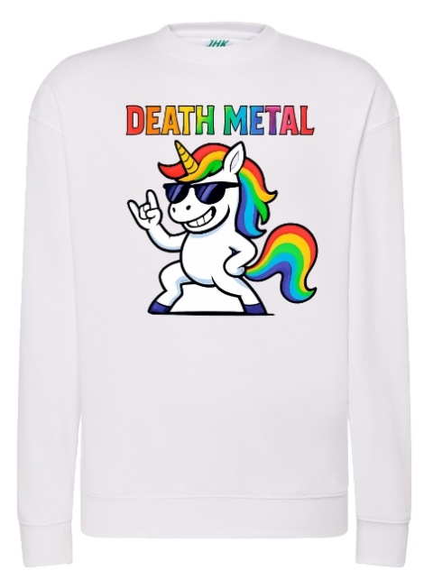 Bluza "Death Metal Unicorn" - Kontrast, który rozbawi każdego!