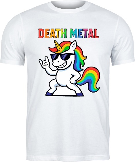 Bluza "Death Metal Unicorn" - Kontrast, który rozbawi każdego!