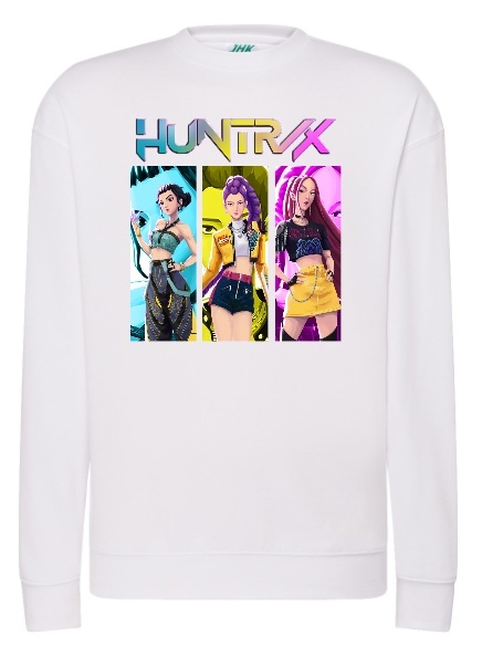 🌟 Bluza z Ekspresywnymi Bohaterkami HUNTRX: Styl i Muzyka w Jednym! 🎤
