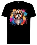 Bluza z Kapturem "Shih Tzu: Kolorowy Urok"