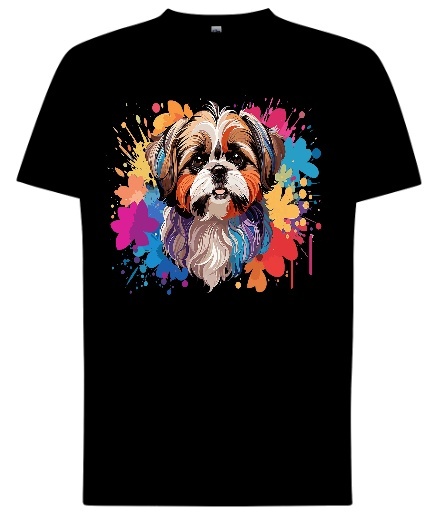 Bluza z Kapturem "Shih Tzu: Kolorowy Urok"