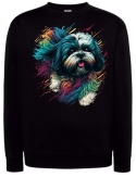 Bluza z Kapturem "Kolorowy Shih Tzu"