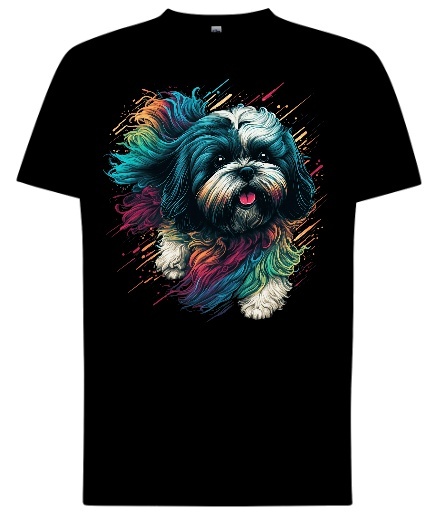 Bluza z Kapturem "Kolorowy Shih Tzu"