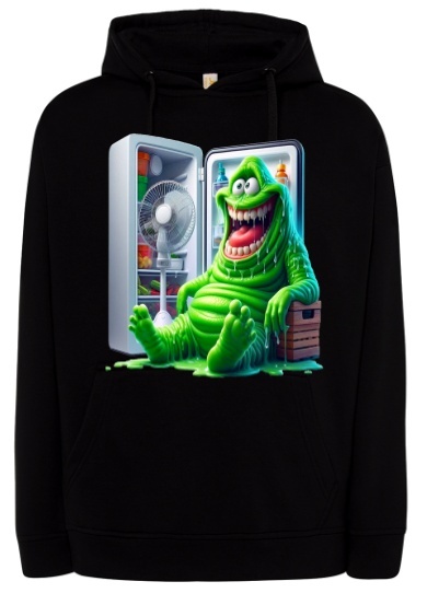 Bluza z Kapturem "Slimer w Lodówce"