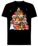 Bluza z Kapturem "Świąteczna Radość Shih Tzu"