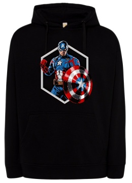 Bluzy z Kapturem „Kapitan Ameryka” — Klasyka Superbohatera!