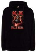 Czarna bluza z kapturem AC/DC — „Hells Bells”