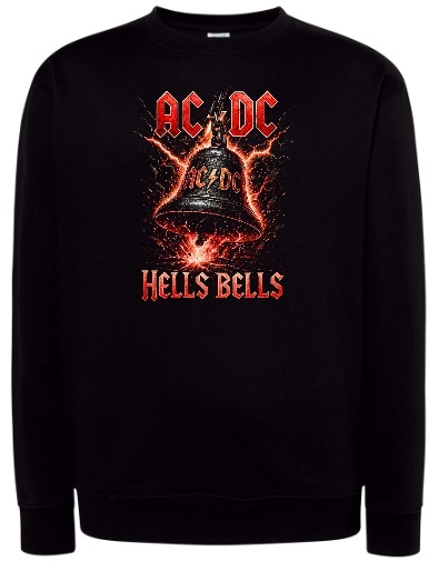 Czarna bluza z kapturem AC/DC — „Hells Bells”