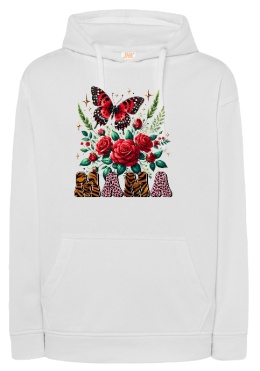 Bluza dla Mamy - Kwiaty, Motyle i Modne Buty - Stylowy Prezent