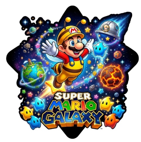 Butelka 500 ml z RPET - Grafika Super Mario