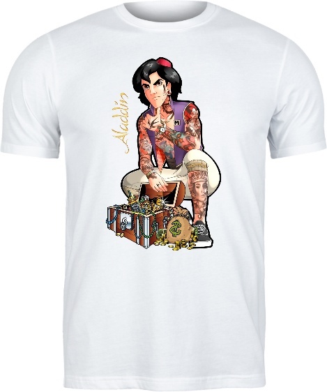 T-shirt "Aladdin Wytatuowany" - Księżniczka z Attitude!