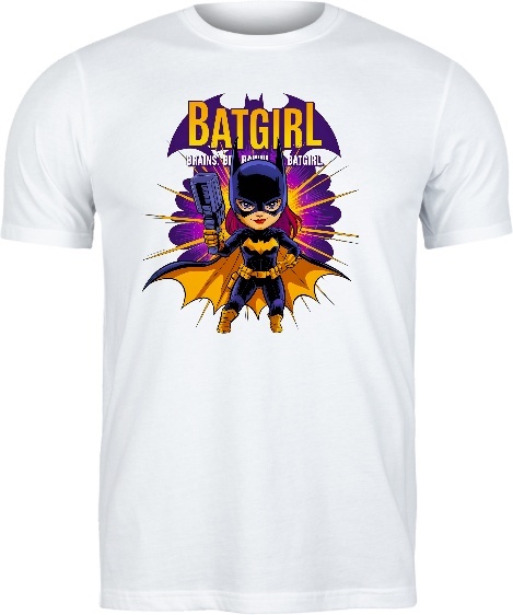 T-shirt “Batgirl – Brains, Brawn & Batgirl”