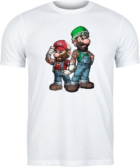 T-shirt "Bracia Hydraulicy Gangsta" - Retro Gaming z Attitude!