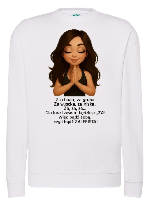 Bluza "SPOKÓJ WEWNĘTRZNY: Mądrość w Bieli"