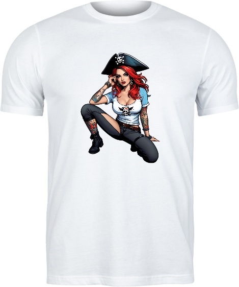 T-shirt "Piracka Królowa Akcji"