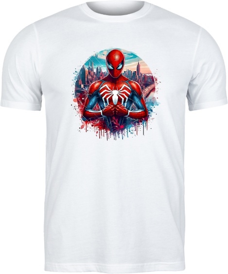 T-shirt "Spider-Man Tribal Warrior" - Pajęczy Bohater w Plemiennym Pancerzu!