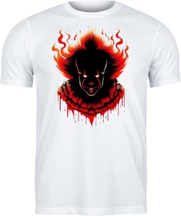 T-shirt Szkarłatny Arlekin z Głębin: Portret w Ogniu!