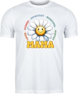 T-shirt dla Mamy - Kwiatowe Przesłanie Miłości i Wartości