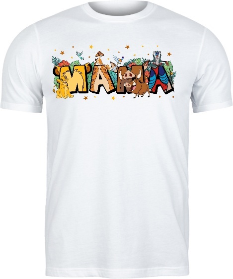 T-shirt na prezet na Dzień Mamy z Motywem z Króla Lwa