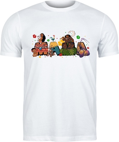 T-shirt na prezet na Dzień Mamy z Motywem z Vaiany