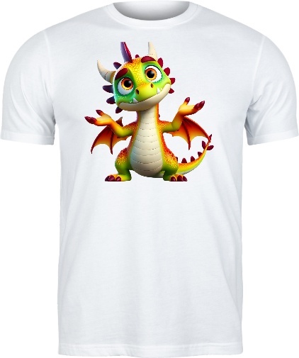 T-shirt z Radosnym Smokiem: Królem Entuzjazmu!