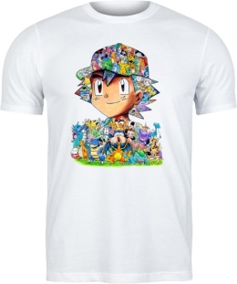 T-shirt „Ash i Pokémony”