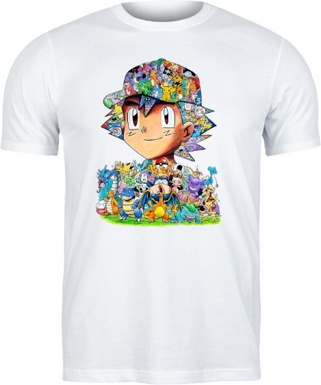 T-shirt „Ash i Pokémony”