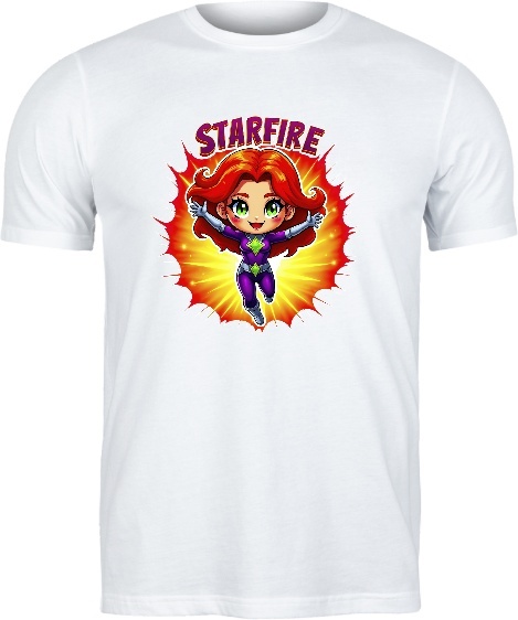 T-shirt „Starfire” — Ognista Stylizacja na Każdy Dzień!