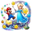 Butelka Aluminiowa 500ml Biała - Grafika Super Mario