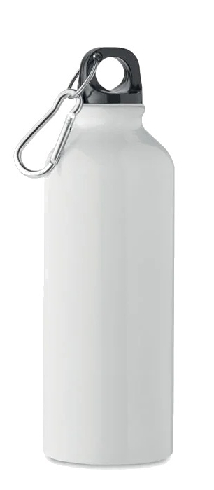 Butelka Aluminiowa 500ml Biała - Grafika Super Mario