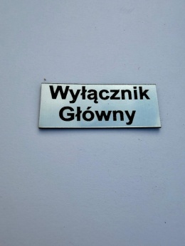 Tabliczki opisowe 50x20 – laminat grawerski