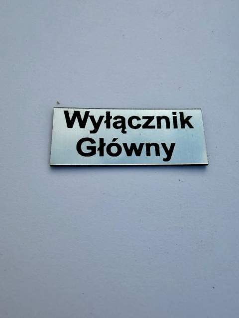 Tabliczki opisowe 50x20 – laminat grawerski