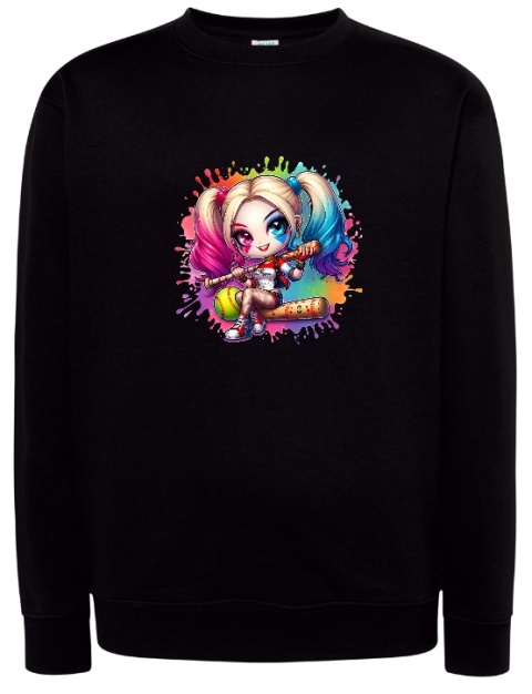 Bluza Harley Quinn w Kolorowej Odsłonie: Kolekcja z Energiczną Grafiką