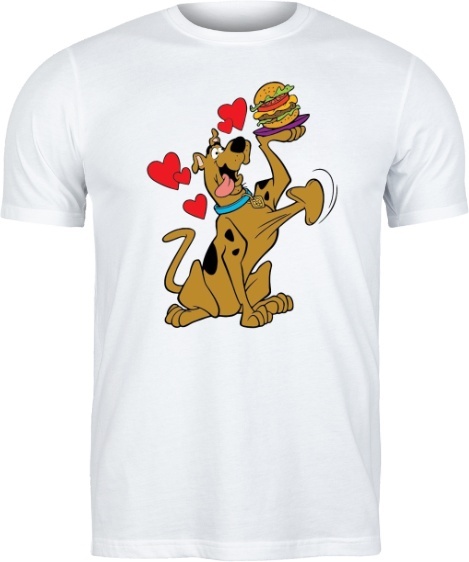 T-shirt "Scooby-Doo Food Love" - Prawdziwa Miłość Wielkich Psów!