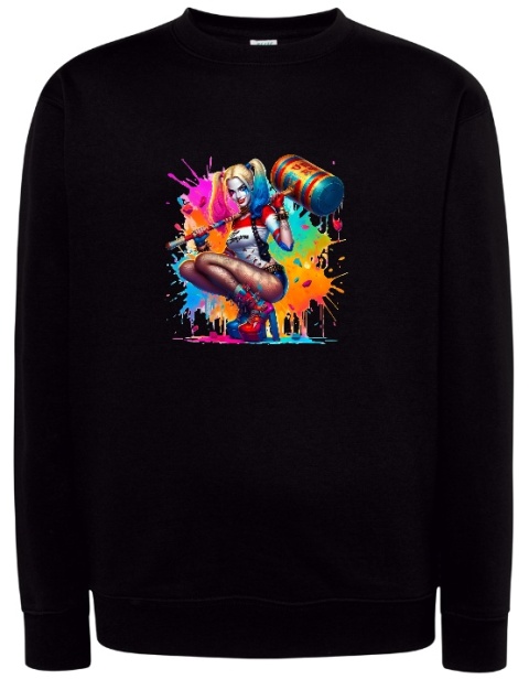 Bluza Harley Quinn w Kolorowym Szaleństwie: Ekspresyjna Kolekcja