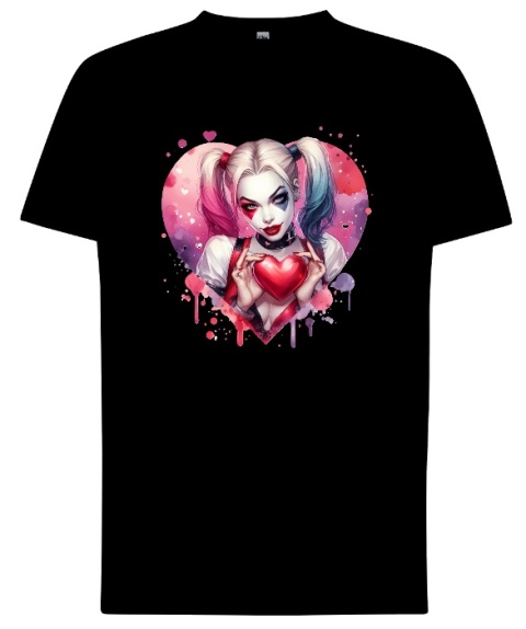 T-shirt Harley Quinn w Kolorowym Szaleństwie: Ekspresyjna Kolekcja T-shirtów